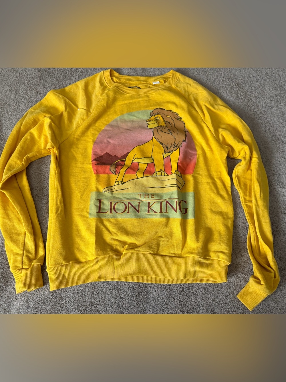 Disney Yellow The Lion King Graphic Sweatshirt